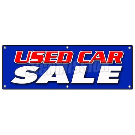 Signmission USED CAR SALE BANNER SIGN cars sell signs dealer dealership store buy here B-72 Used Car Sale